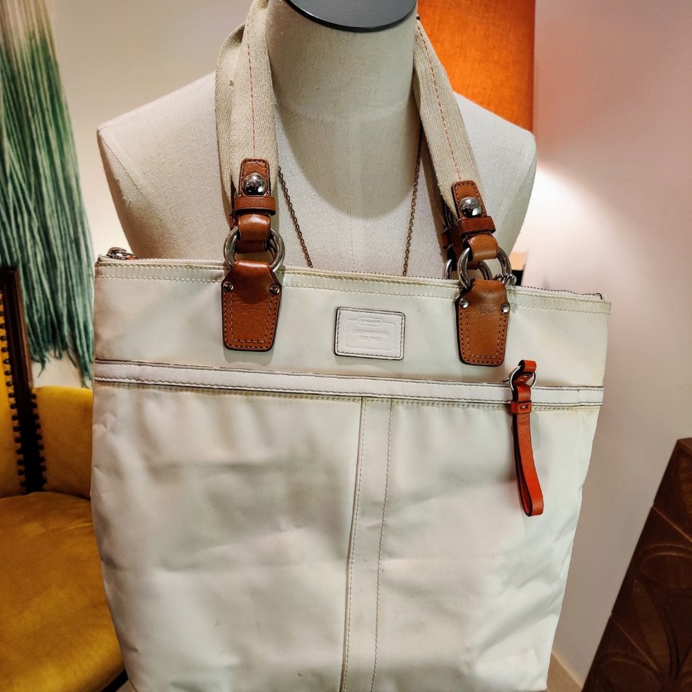 Coach Resort-Style Hampton Satin Tote